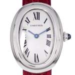Montre d'occasion CARTIER Baignoire femme quartz bracelet cuir d'origine - vue D1