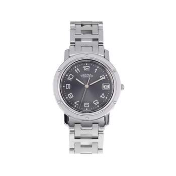 Montre d'occasion HERMES Clipper femme quartz bracelet acier