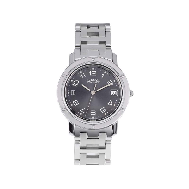 Montre d'occasion HERMES Clipper femme quartz bracelet acier - vue 1