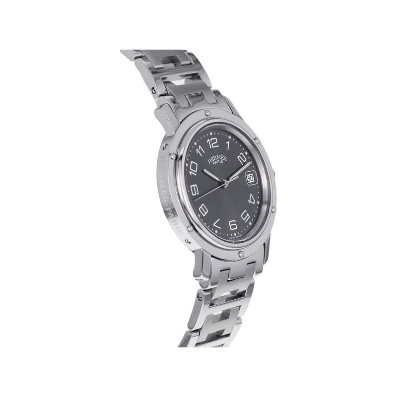Montre d'occasion HERMES Clipper femme quartz bracelet acier - vue 2