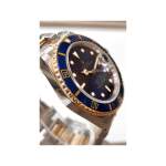 Montre d'occasion ROLEX Submariner Date homme mouvement automatique certifié (cosc) bracelet or jaune 750/000 et acier - vue 2