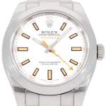 Montre d'occasion ROLEX Milgauss Z-Blue homme mouvement automatique certifié (cosc) bracelet acier - vue D1