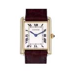 Montre d'occasion CARTIER Tank Louis Cartier mixte quartz bracelet cuir cresus - vue 1