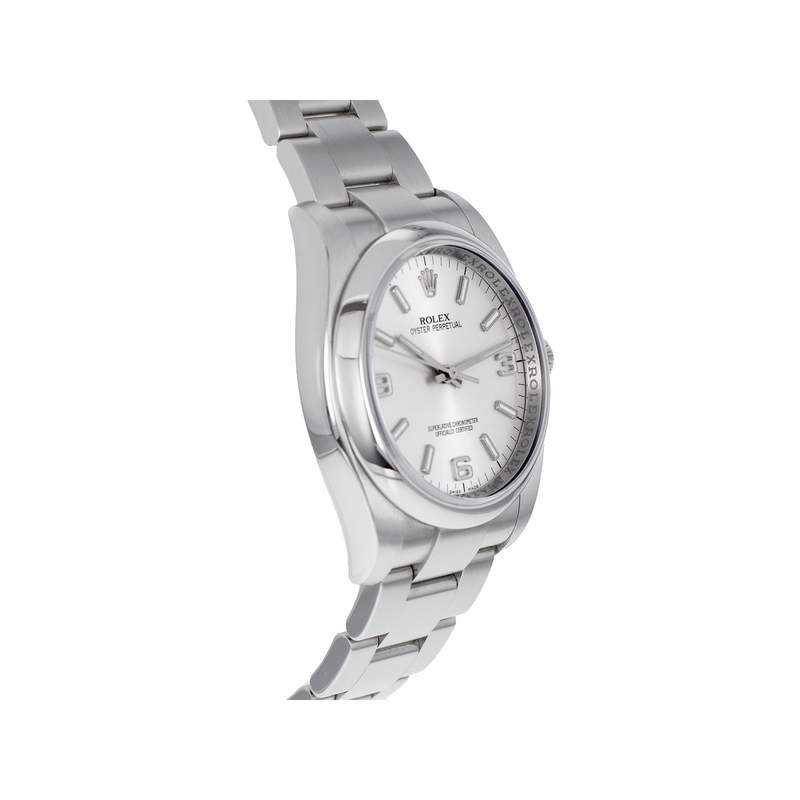 Montre d'occasion ROLEX Oyster Perpetual homme mouvement automatique certifié (cosc) bracelet acier - vue 2
