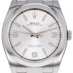 Montre d'occasion ROLEX Oyster Perpetual homme mouvement automatique certifié (cosc) bracelet acier - vue D1