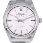 Montre d'occasion ROLEX Air King Precision Vintage mixte automatique bracelet acier - vue D1