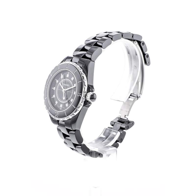 Montre d'occasion CHANEL J12 Quartz femme quartz bracelet céramique - vue D2