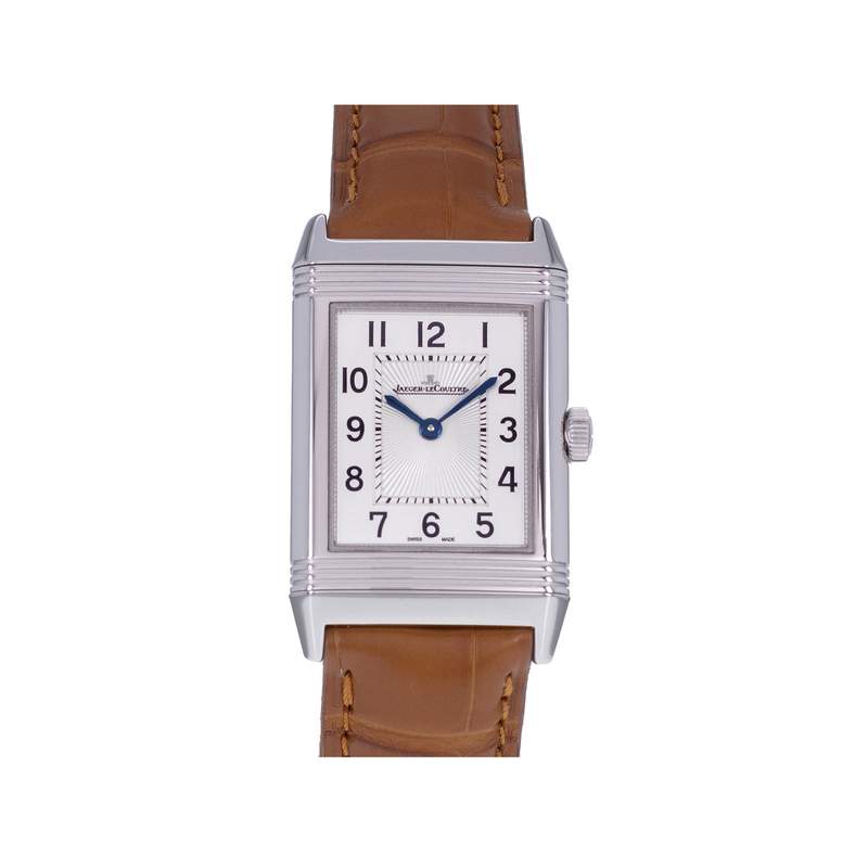 Montre d'occasion JAEGER LECOULTRE Reverso Classique Monoface mixte mécanique bracelet cuir cresus - vue 1
