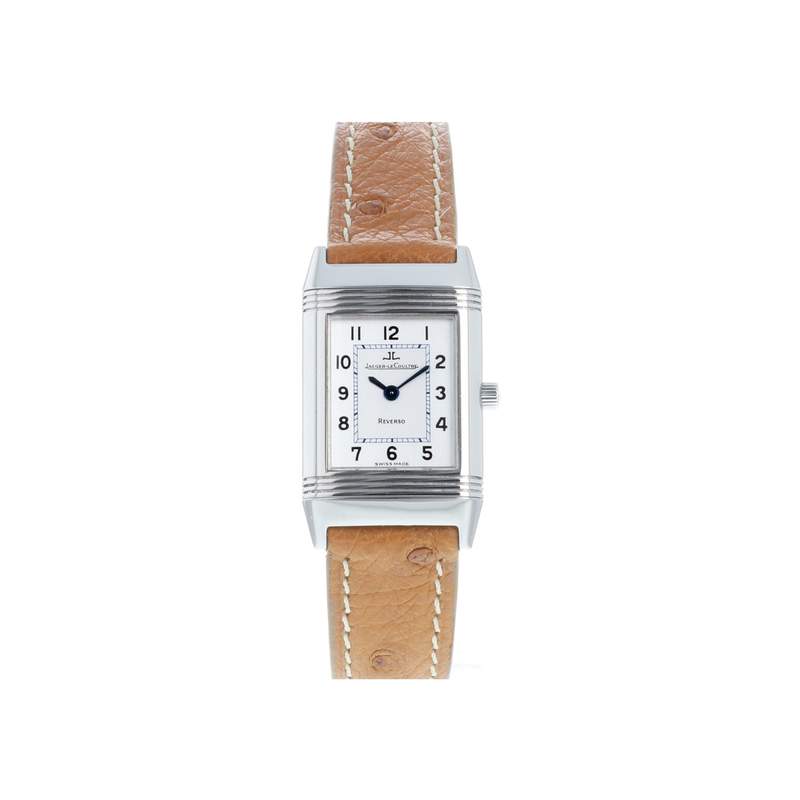 Montre d'occasion JAEGER LECOULTRE Reverso Quartz mixte quartz bracelet cuir d'origine - vue 1