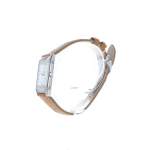 Montre d'occasion JAEGER LECOULTRE Reverso Quartz mixte quartz bracelet cuir d'origine - vue D2