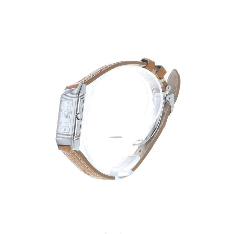 Montre d'occasion JAEGER LECOULTRE Reverso Quartz mixte quartz bracelet cuir d'origine - vue D2