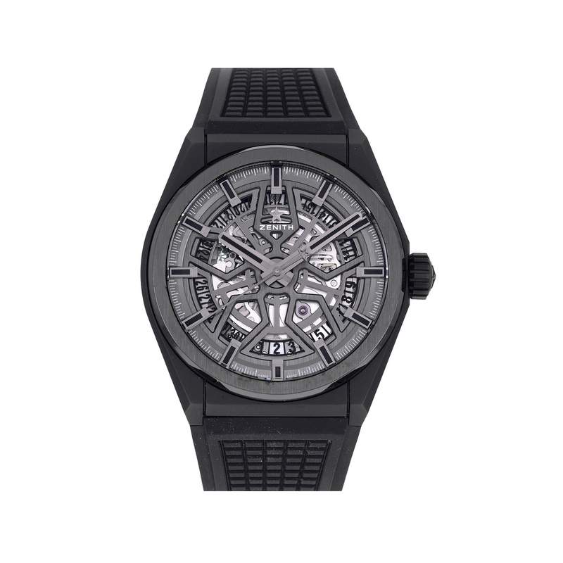 Montre d'occasion ZENITH Defy Classic Skeleton homme automatique bracelet caoutchouc - vue 1