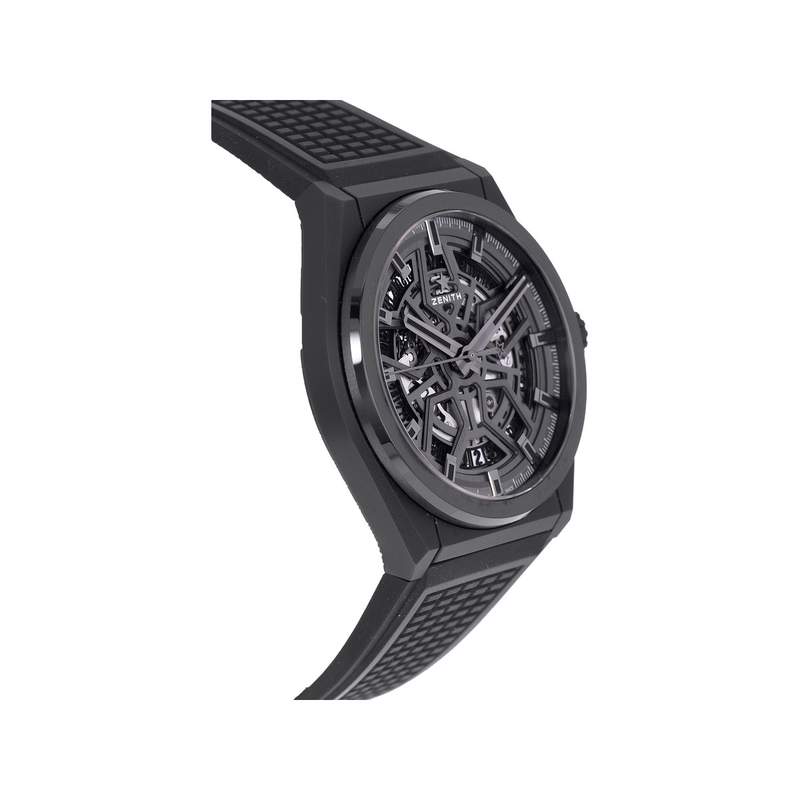 Montre d'occasion ZENITH Defy Classic Skeleton homme automatique bracelet caoutchouc - vue 2
