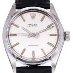 Montre d'occasion ROLEX Oyster Precision homme mécanique bracelet cuir - vue D1