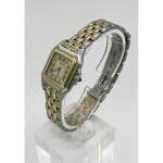 Montre d'occasion CARTIER Panthère Petit Modèle femme quartz bracelet or jaune 750/000 et acier - vue D2