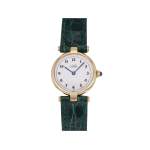 Montre d'occasion CARTIER Must Vermeil femme quartz bracelet cuir cresus - vue 1