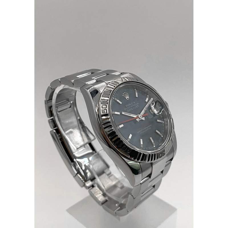 Montre d'occasion ROLEX DateJust Turn-O-Graph mixte mouvement automatique certifié (cosc) bracelet acier - vue 2