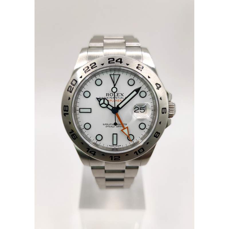 Montre d'occasion ROLEX Explorer II homme mouvement automatique certifié (cosc) bracelet acier - vue 1