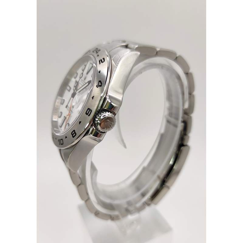 Montre d'occasion ROLEX Explorer II homme mouvement automatique certifié (cosc) bracelet acier - vue D2