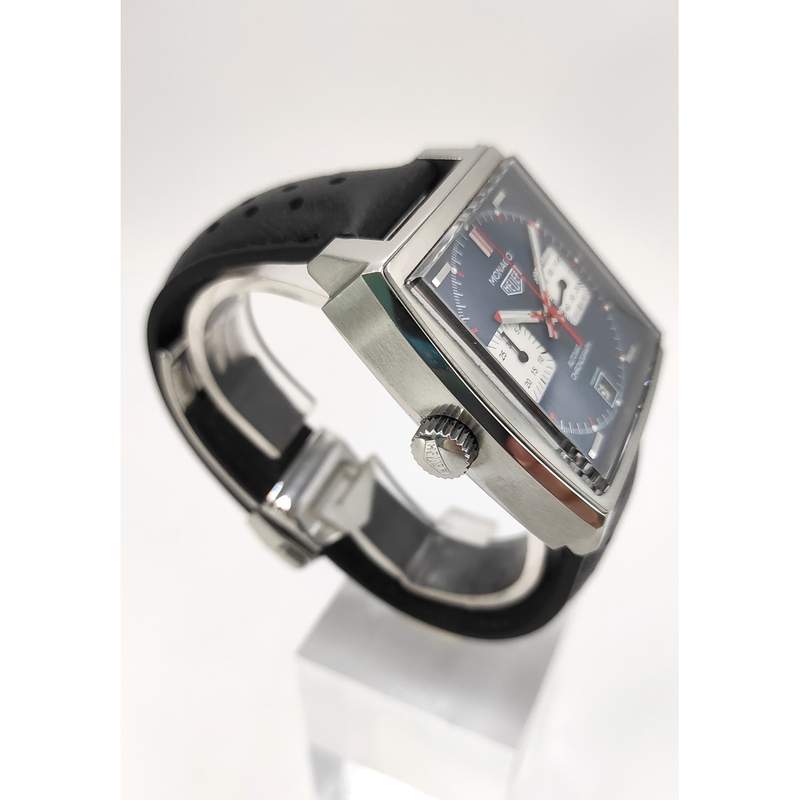 Montre d'occasion TAG HEUER Monaco Steve McQueen homme automatique bracelet cuir cresus - vue 2