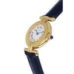Montre d'occasion CARTIER Must Vermeil femme quartz bracelet cuir d'origine - vue D2