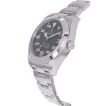 Montre d'occasion ROLEX Air King homme mouvement automatique certifié (cosc) bracelet acier - vue D2