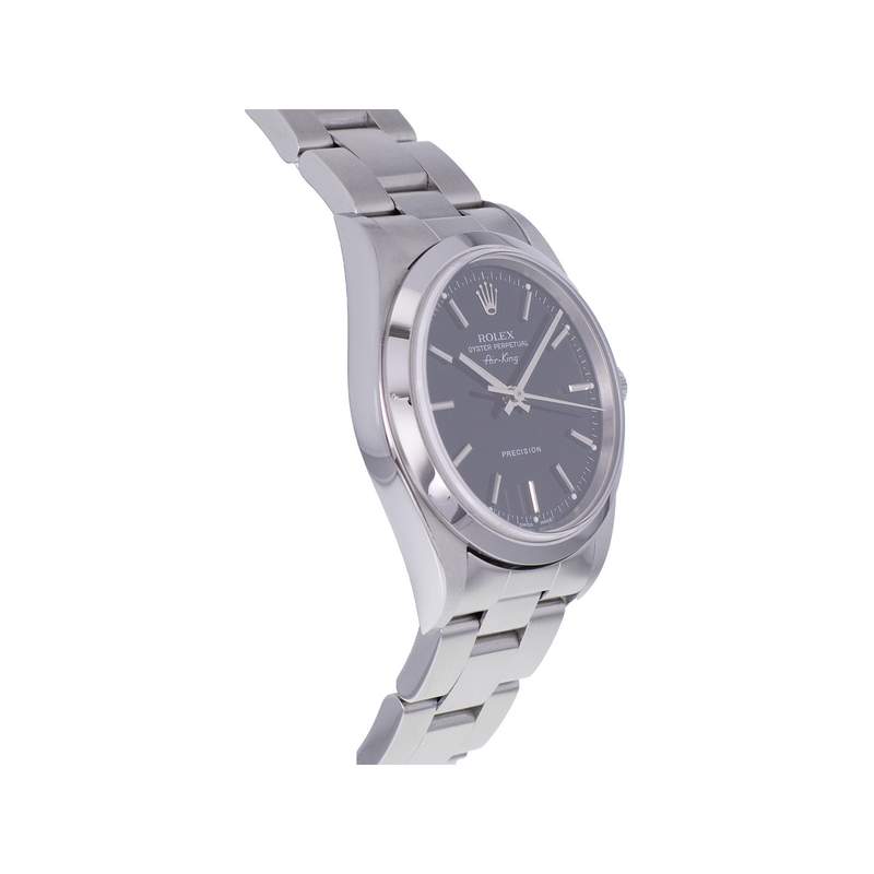 Montre d'occasion ROLEX Air King homme mouvement automatique certifié (cosc) bracelet acier - vue 2