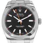 Montre d'occasion ROLEX Milgauss homme mouvement automatique certifié (cosc) bracelet acier - vue D1