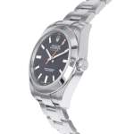 Montre d'occasion ROLEX Milgauss homme mouvement automatique certifié (cosc) bracelet acier - vue D2