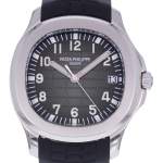 Montre d'occasion PATEK PHILIPPE Aquanaut homme mouvement automatique certifié (cosc) bracelet caoutchouc - vue D1