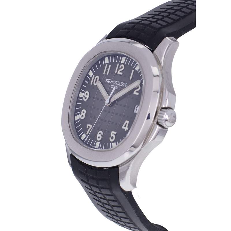 Montre d'occasion PATEK PHILIPPE Aquanaut homme mouvement automatique certifié (cosc) bracelet caoutchouc - vue D2