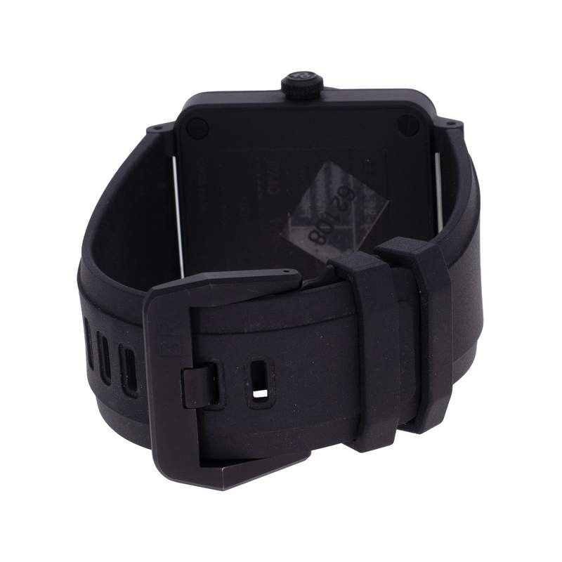 Montre d'occasion BELL & ROSS BR03-92 RAID Limited Edition homme automatique bracelet caoutchouc - vue 3
