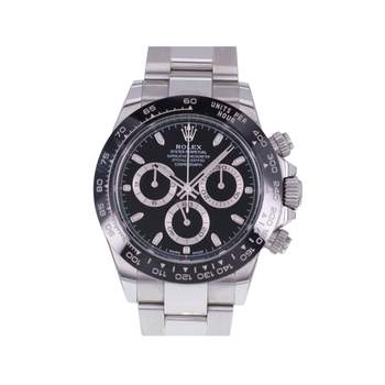 Montre d'occasion ROLEX Cosmograph Daytona Céramique homme mouvement automatique certifié (cosc) bracelet acier