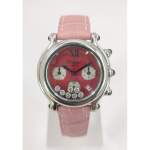 Montre d'occasion CHOPARD Happy Sport Diamants femme quartz bracelet cuir d'origine - vue 1