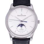 Montre d'occasion JAEGER LECOULTRE Master Ultra Thin homme automatique bracelet cuir d'origine - vue D1