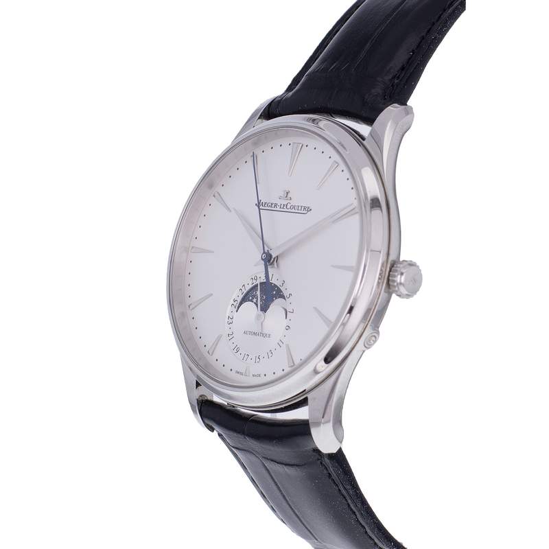 Montre d'occasion JAEGER LECOULTRE Master Ultra Thin homme automatique bracelet cuir d'origine - vue D2