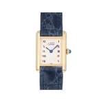 Montre d'occasion CARTIER Tank Vermeil femme quartz bracelet cuir cresus - vue 1