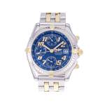 Montre d'occasion BREITLING Chronomat homme automatique bracelet or jaune 750/000 et acier - vue 1
