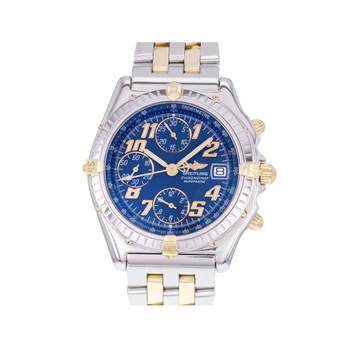 Montre d'occasion BREITLING Chronomat homme automatique bracelet or jaune 750/000 et acier