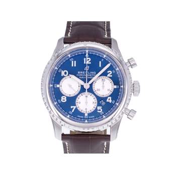 Montre d'occasion BREITLING Navitimer 8 B01 homme mouvement automatique certifié (cosc) bracelet cuir cresus