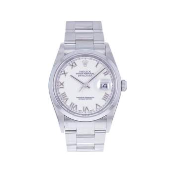 Montre d'occasion ROLEX DateJust 36 homme mouvement automatique certifié (cosc) bracelet acier