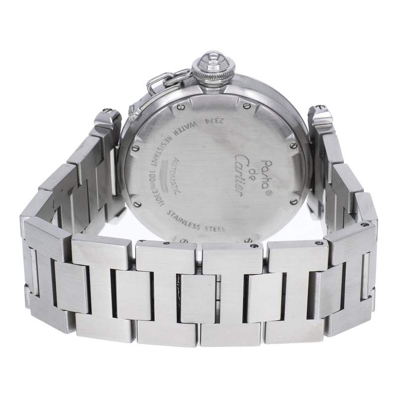Montre d'occasion CARTIER Pasha C mixte automatique bracelet acier - vue 3