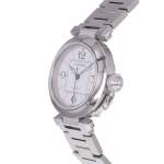 Montre d'occasion CARTIER Pasha C mixte automatique bracelet acier - vue D2