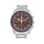 Montre d'occasion OMEGA Speedmaster Moonwatch Chocolat homme mécanique bracelet acier - vue 1