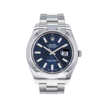 Montre d'occasion ROLEX DateJust 41 homme mouvement automatique certifié (cosc) bracelet acier