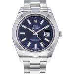 Montre d'occasion ROLEX DateJust 41 homme mouvement automatique certifié (cosc) bracelet acier - vue D1