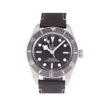 Montre d'occasion TUDOR Black Bay Fifty-Eight Argent homme mouvement automatique certifié (cosc) bracelet cuir d'origine - vue 1