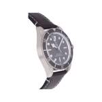 Montre d'occasion TUDOR Black Bay Fifty-Eight Argent homme mouvement automatique certifié (cosc) bracelet cuir d'origine - vue 2
