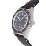 Montre d'occasion TUDOR Black Bay Fifty-Eight Argent homme mouvement automatique certifié (cosc) bracelet cuir d'origine - vue D2