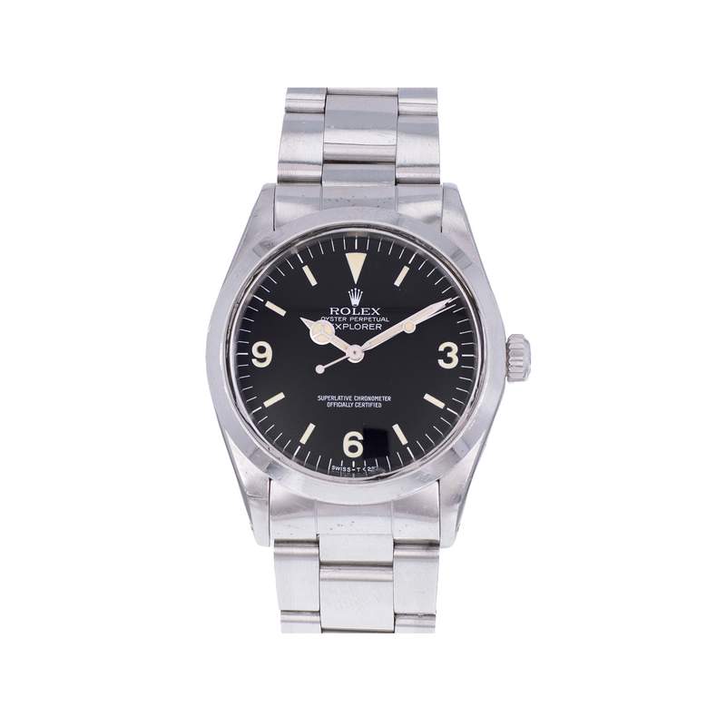 Montre d'occasion ROLEX Explorer Vintage homme mouvement automatique certifié (cosc) bracelet acier - vue 1